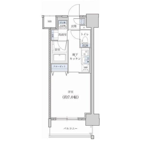 レジデンス東別院スクエアⅡの間取り