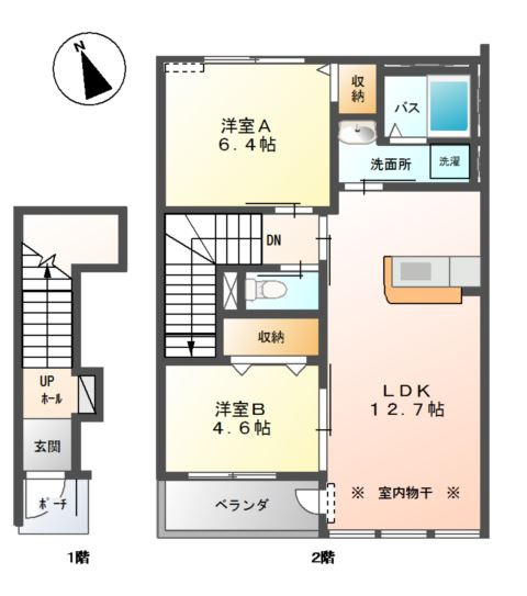 ルーイッヒハウス　Ⅱ番館の間取り