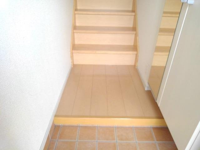 ベルフルールＣの玄関