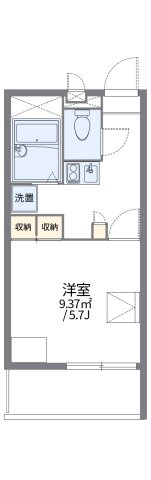 レオパレスルーメンの間取り