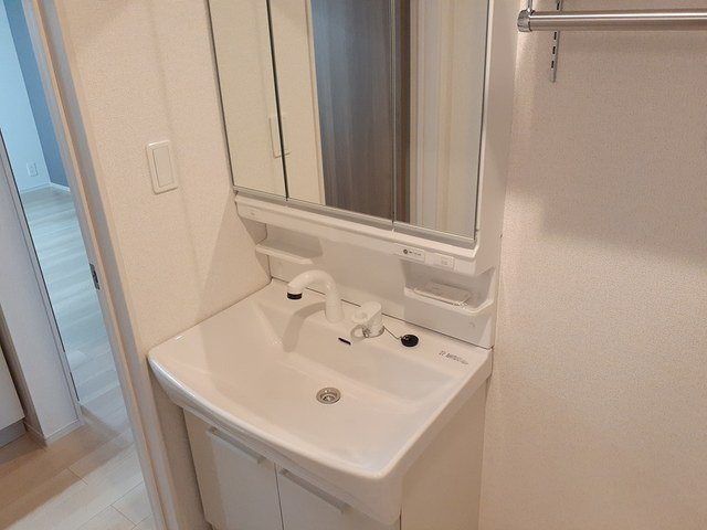 プリエールⅡの洗面所|忙しい朝には欠かせない洗面所です