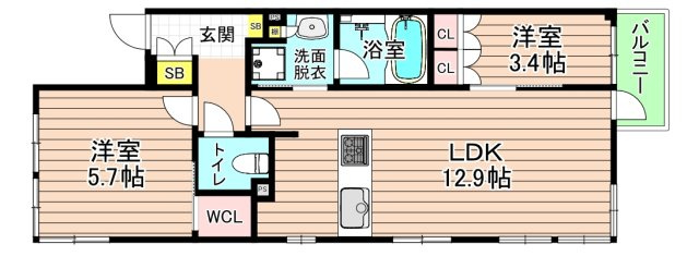 ザ・パークハビオ都島フロントの間取り