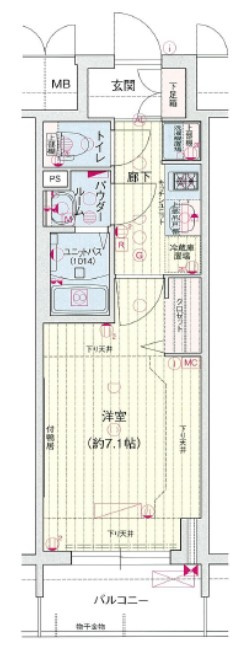 プレサンス桜通ベルノの間取り