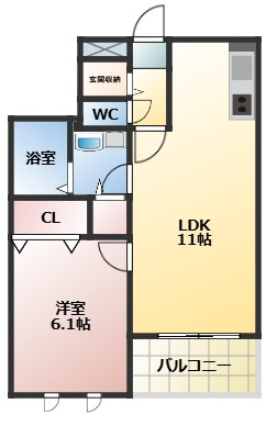 フルールRARAの間取り