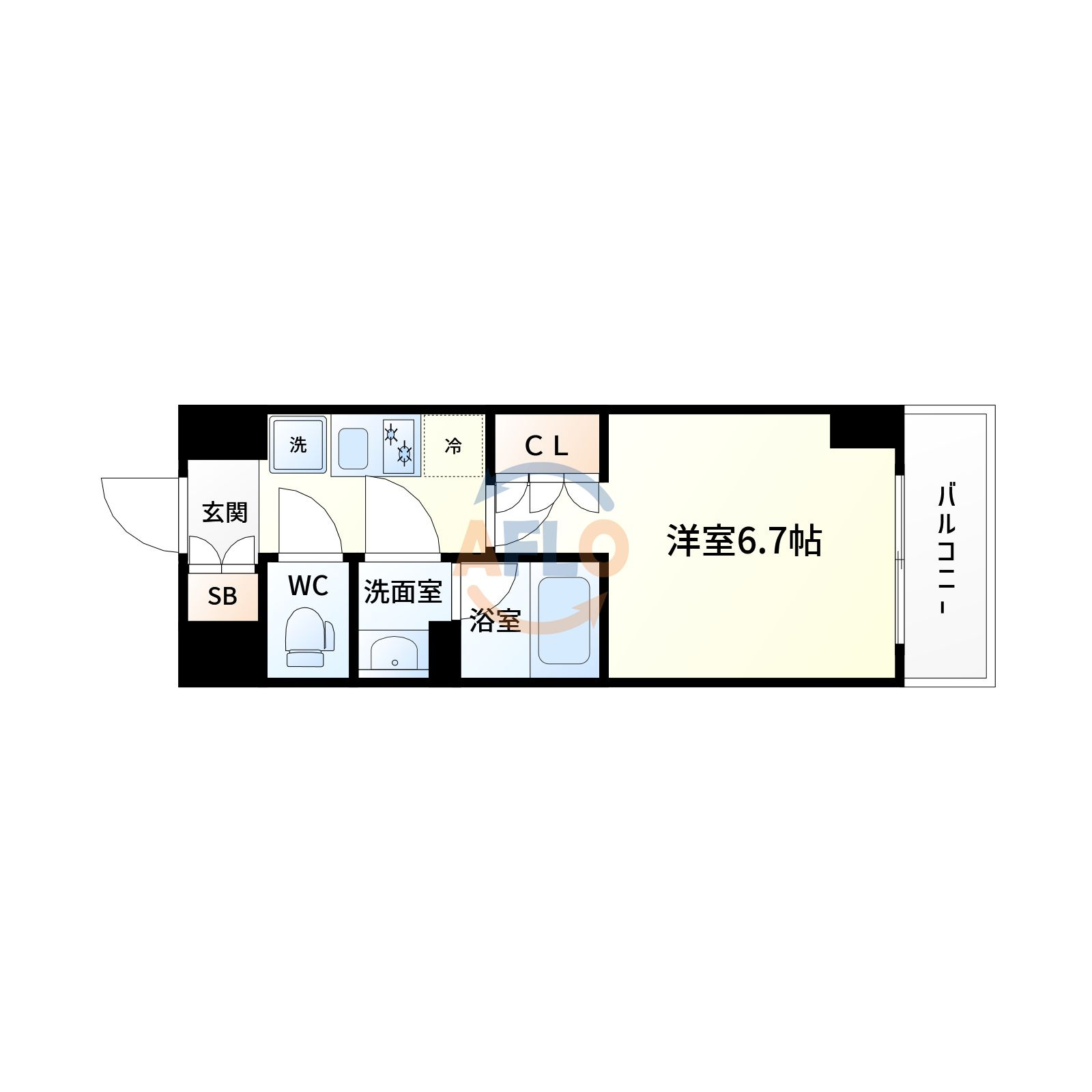 ザ・パークハビオ塚本の間取り|ザ・パークハビオ塚本　間取り