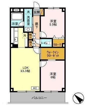 アルファークレストの間取り