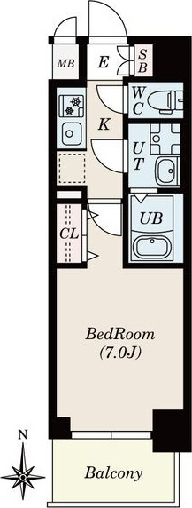 S-RESIDENCE名駅NorthⅡの間取り
