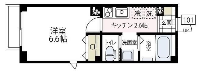 ラフィネ横浜の間取り