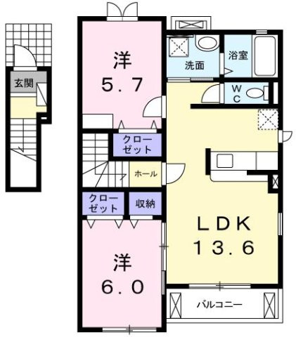 フレグランス　リッチ　Ⅲの間取り