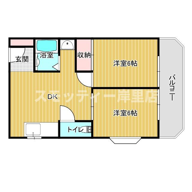 グランドール住之江の間取り