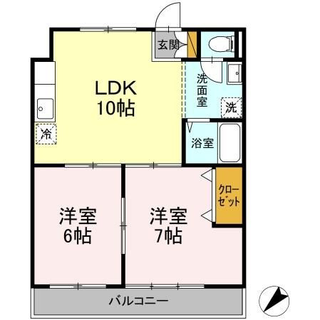 カジュアルコーポの間取り