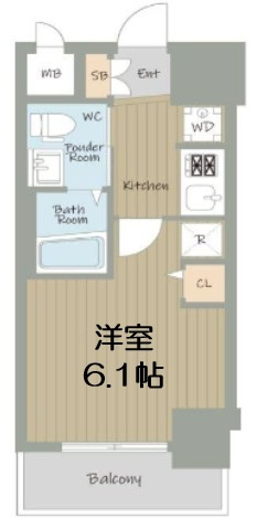 【間取り】 | エステムコート難波WEST-SIDEⅢドームシティ