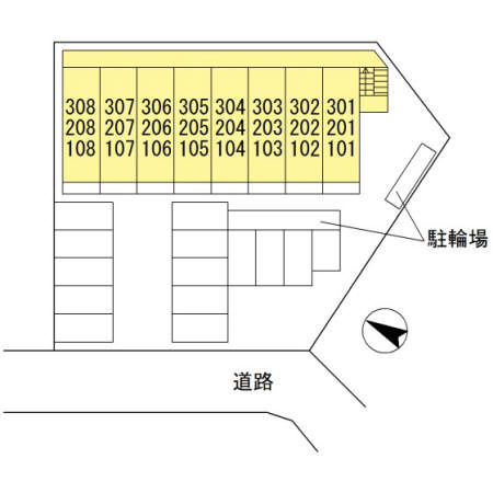 ラール古新開の区画図