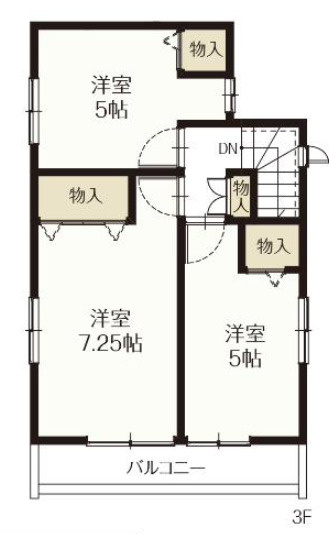 【仲介手数料無料】所沢くすのき台全３棟Ｃ号棟　所沢市の不動産なら西武ハウジングの間取り