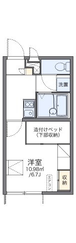 レオパレス野崎通Ｂの間取り