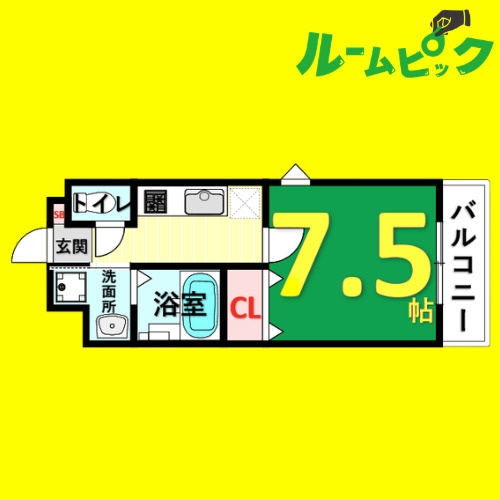 Partida(パルティダ)　名古屋市賃貸　仲介手数料無料の間取り