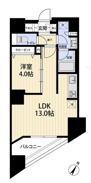 レックス日本橋水天宮プレミアタワーの間取り