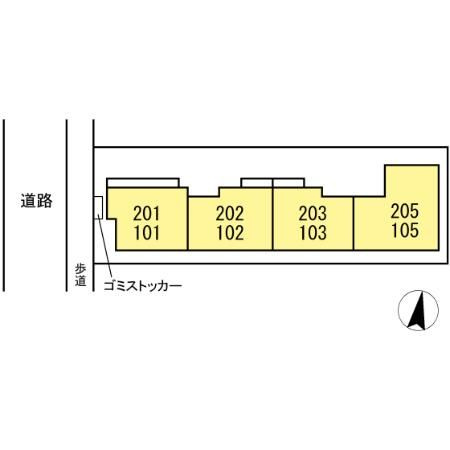 セレスティア北小岩の区画図