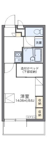 レオパレスライフワンの間取り