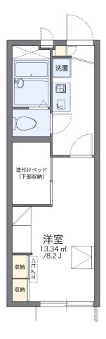 レオパレス新木曽川の間取り