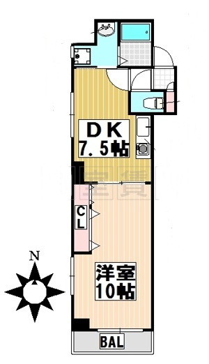 【間取り】 | レジデンスカープ今池