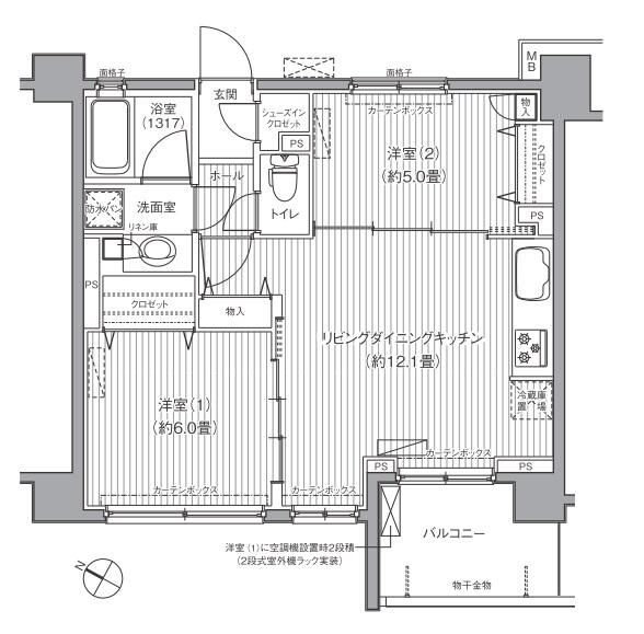 サンウエスト横浜の間取り
