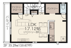 【仲介手数料無料】所沢市旭町２期全３棟Ａ号棟　所沢市の不動産なら西武ハウジングの間取り