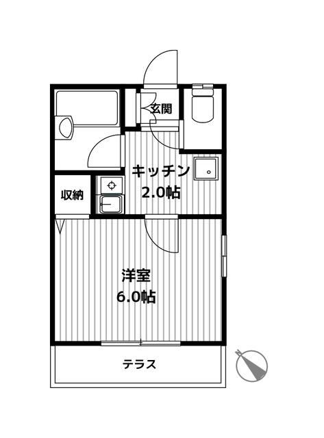 プロムナード生麦Ｃ棟の間取り