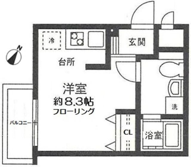 プラージュ石川町の間取り