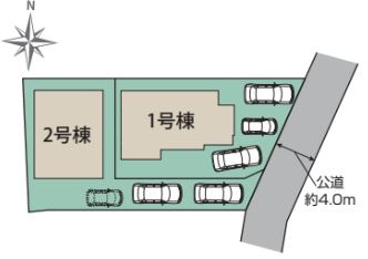 【区画図】 | ご家族様のプライベート空間が確保できる素敵な間取りです。また敷地ゆったりですので、おうち時間を楽しむのにもぴったりですね♪