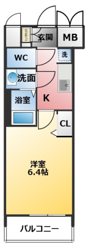 プレサンスTHE新栄の間取り
