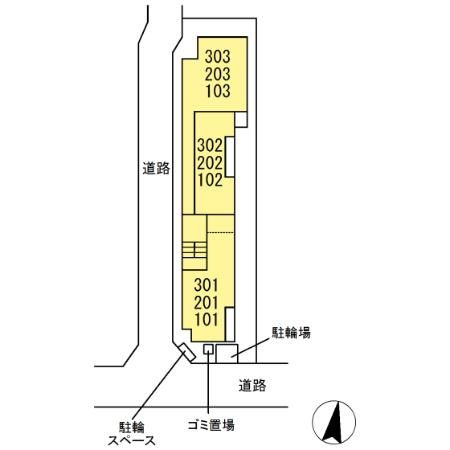 グラナーデ興宮町の区画図