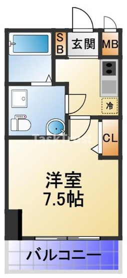 【間取り】 | メインステージ西天満T’s SQUARE