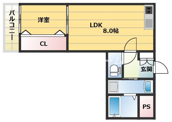 ジーメゾン守口藤田の間取り