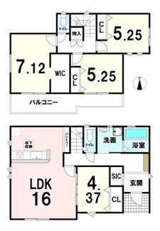 【間取り】 | 【20万円ｷｬｯｼｭﾊﾞｯｸ対象物件】グラファーレ田原本町阪手4期全4棟1号棟