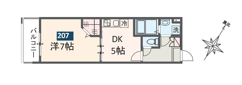 MELDIA京成大和田Ⅱの間取り