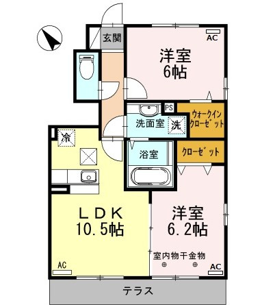 プレシャス・ハートランド西小松川Ⅱ　B棟の間取り