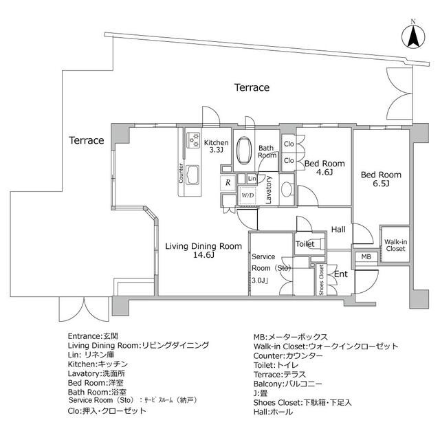 ヴィークコート市谷加賀町の間取り