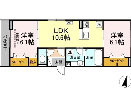 カサベルテ鹿骨の間取り