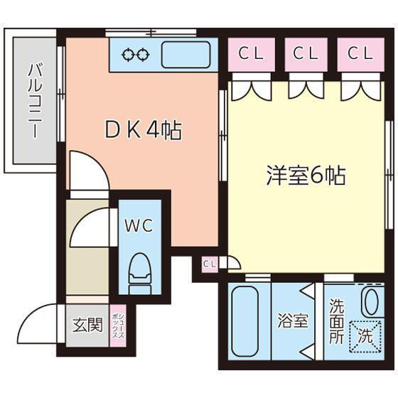 メゾン入倉Ⅱの間取り