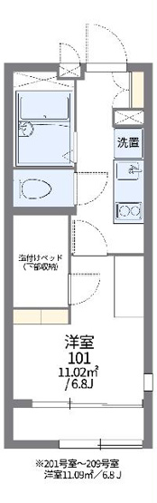 【間取り】 | レオパレス冨士