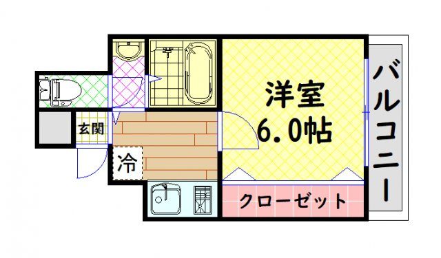 【間取り】 | クレセール阿波座
