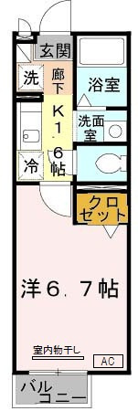セジュール西代1の間取り