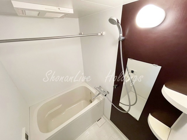藤沢市藤沢の賃貸マンションの浴室|清潔感のあるお風呂です♪