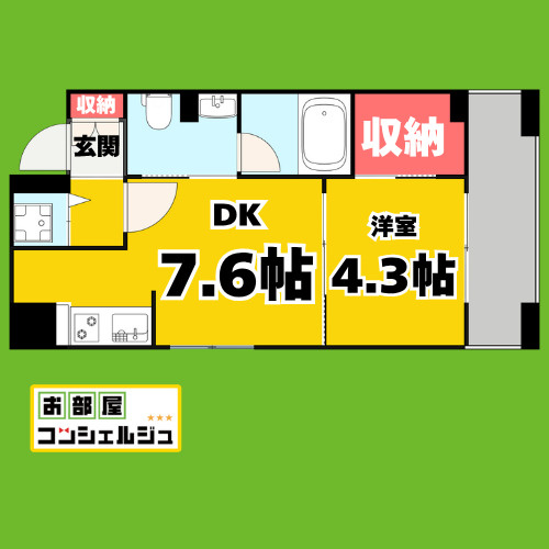 KDX千早レジデンスの間取り