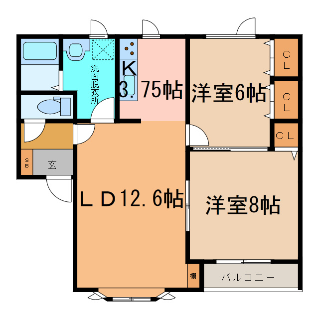 クレイス243Aの間取り