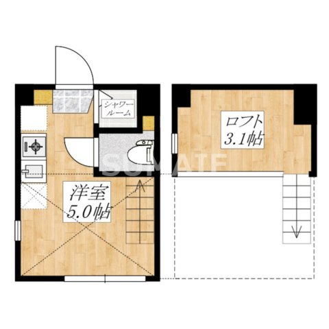 ウェリナ東十条の間取り|間取りです。