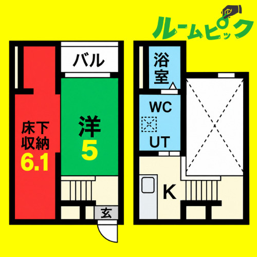ルーナ・アンジュ　名古屋市賃貸　仲介手数料無料の間取り
