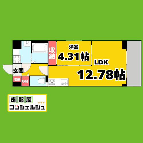 S-FORT熱田花町の間取り