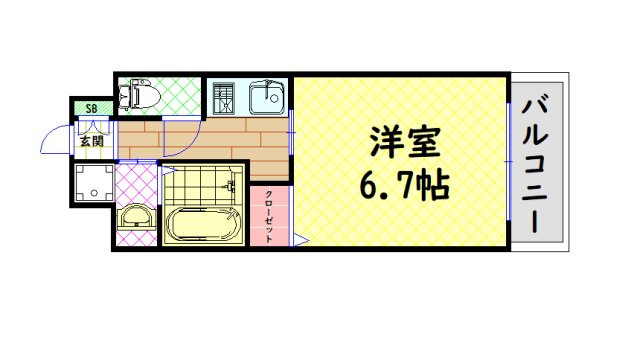 【間取り】 | エスリード弁天町南